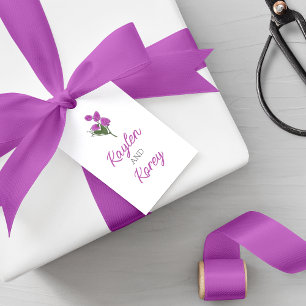 Minimalist Lathyrus Wedding Gift Tags