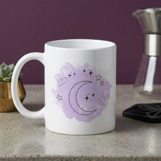 Minimalist Lavender Watercolor Mug