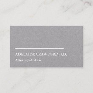 Minimalist Law Professional Business Card
