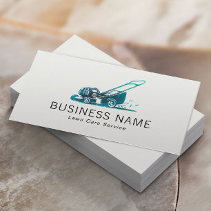 Minimalist Lawn Care & Landscaping Service  Business Card