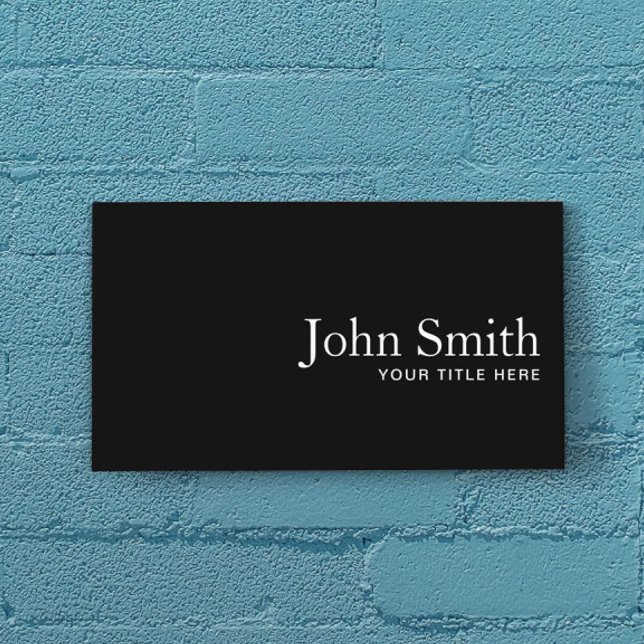 Minimalist Lawyer Attorney Plain Black QR Code Business Card (Creator Uploaded)