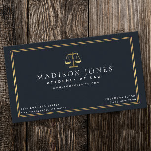 Minimalist Lawyer Professional Business Card