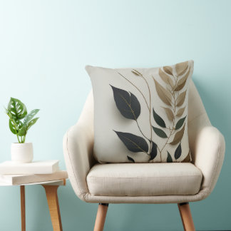 Minimalist Leaf Cushion Design - Modern & Elegant