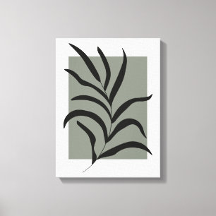 Minimalist Leaves Canvas Print