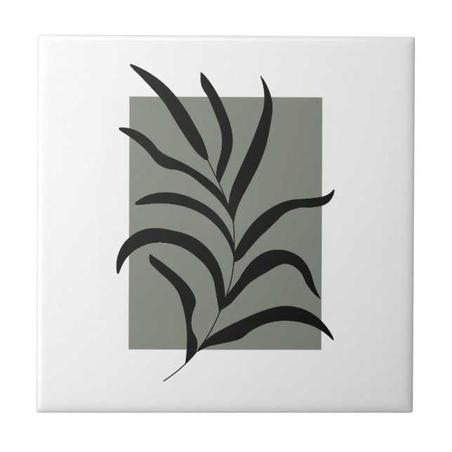 Minimalist Leaves  Tile (Front)