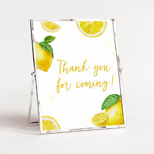Minimalist Lemonade Thank You for Coming Poster
