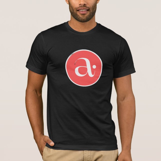 Minimalist Letter A Monogram Logo T-Shirt (Front)