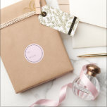 Minimalist Light Blush To And From Christmas Gift  Classic Round Sticker<br><div class="desc">Give your stationary a clean look with these Minimalist White To And From Stickers. You can even change the text and make it your own.</div>