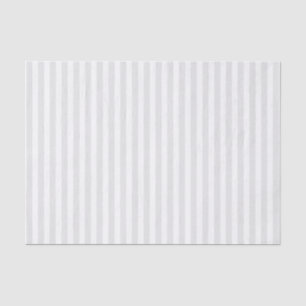 Minimalist Light Grey and White Stripes Tissue Paper