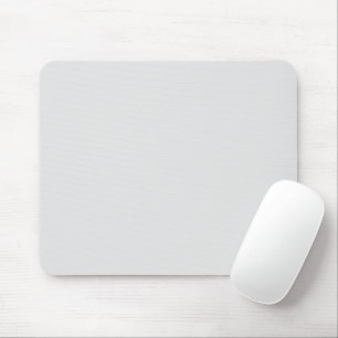 Minimalist light pale grey solid plain simple mouse pad
