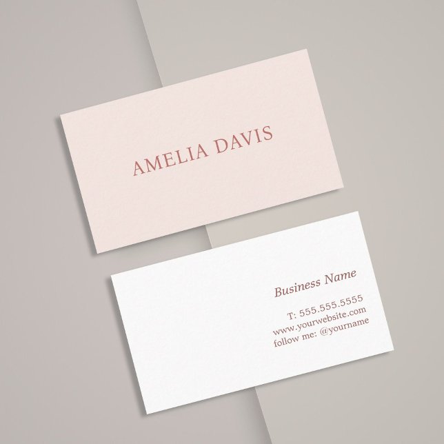 Minimalist Light Pastel Consultant  Business Card (Creator Uploaded)