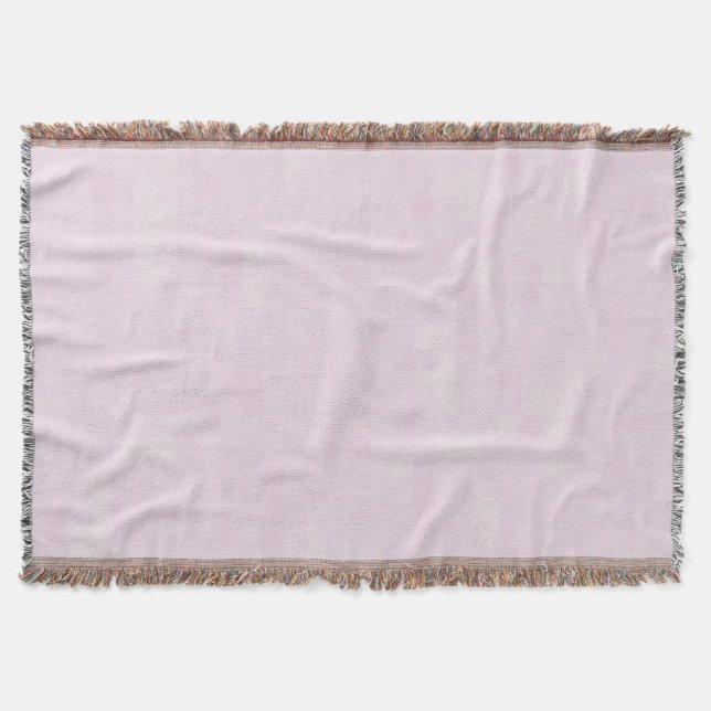 Minimalist light pink pattern modern elegant throw blanket (Front)