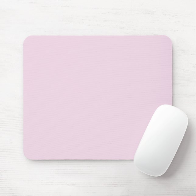 Minimalist light pink solid plain elegant chic mouse pad (With Mouse)