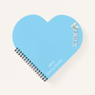 Minimalist Lilac Vertical Text School Subject Notebook