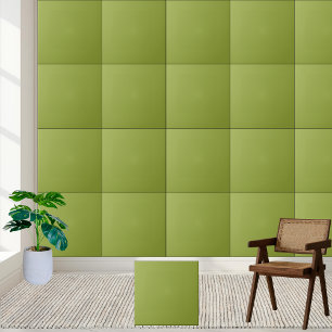 Minimalist Lime Green Solid Colour Ceramic Tile
