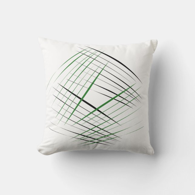 Minimalist Line Art Decorative Pillow – 16x16 Mode (Front)