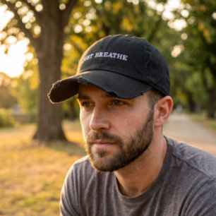 Minimalist Line Art Face Mental Health Embroidered Hat