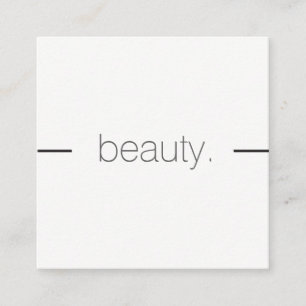 Minimalist / Line Embellishment Square Business Card