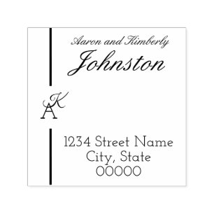 Minimalist Line Initial Stamp