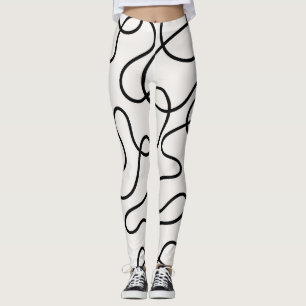 Minimalist Line Weave Leggings