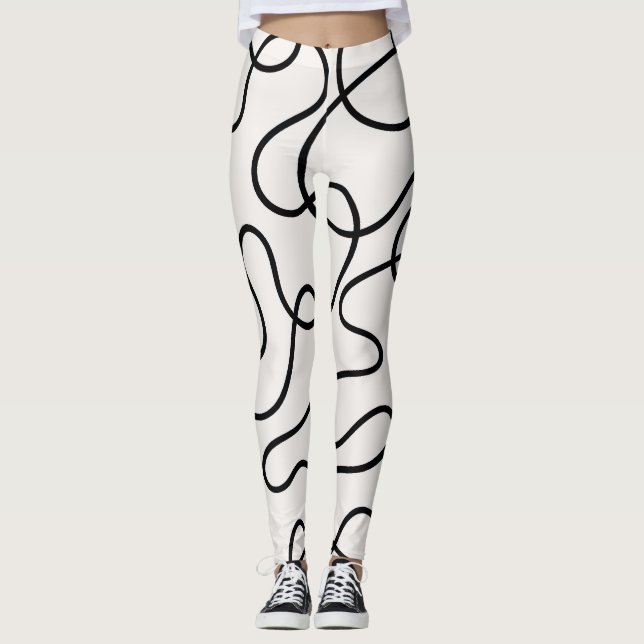 Minimalist Line Weave Leggings (Front)