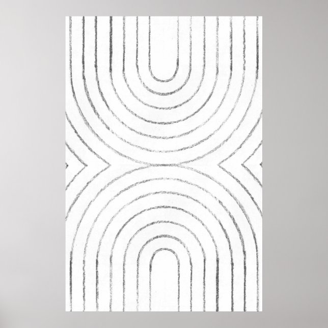 Minimalist linear arches poster (Front)