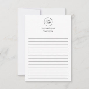 Minimalist Lined Small Business Logo Card