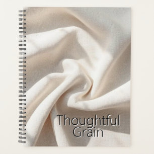 Minimalist Linen Weave Natural Textured Fabric Planner