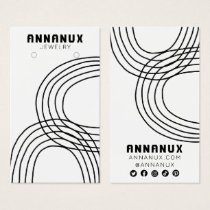 Minimalist Lines Cool Earring Jewellery Display Ca