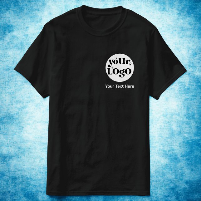 Minimalist Logo and Text Business T-Shirt (Creator Uploaded)