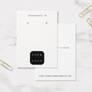 Minimalist Logo Black And White Jewelry Display