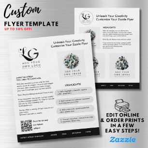 ⭐️Minimalist Logo Custom Brand Simple Template Flyer