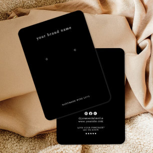 Minimalist Logo Earring Display Card