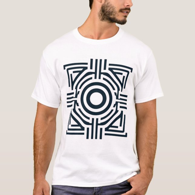 Minimalist Logo-Inspired Abstract T-Shirt Design (Front)
