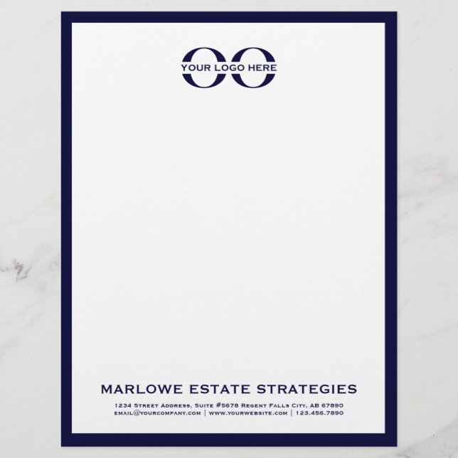 Minimalist Logo Letterhead (Front)