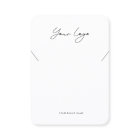 Minimalist Logo Necklace Display Card