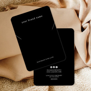 Minimalist Logo Necklace Display Card