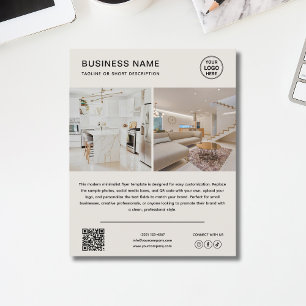 Minimalist Logo Photo Business Promotional Flyer