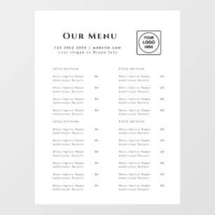Minimalist Logo Restaurant Cafe Catering