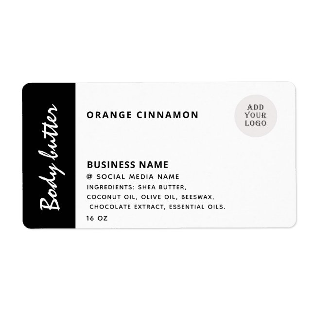 Minimalist logo typography black white product  la (Front)