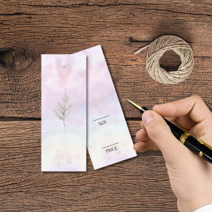 Minimalist Logo Watercolor Swing Price Tag