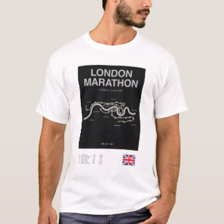 Minimalist London Marathon Line Print Tee