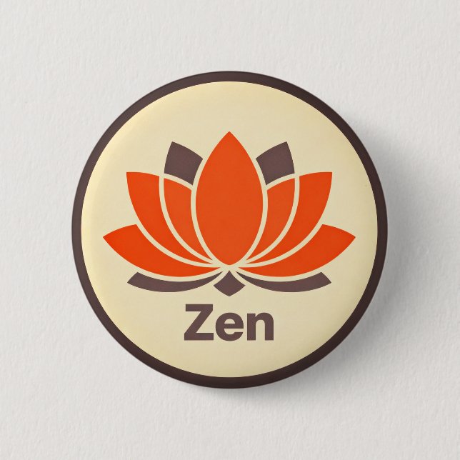 Minimalist Lotus Flower Pin (Front)