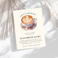 Minimalist Love Is Brewing Coffee Bridal Shower