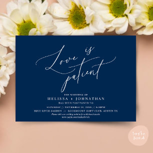 Minimalist, Love is patient, Change the date card
