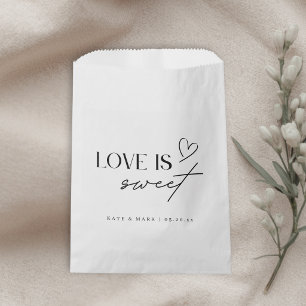 Minimalist Love is Sweet Wedding Favour Bags