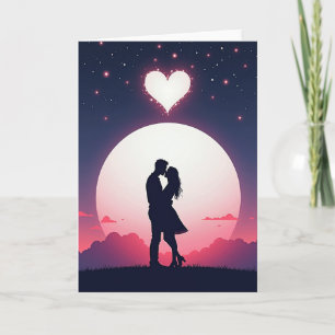 Minimalist Love Kiss Card
