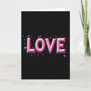 Minimalist Love Text Card