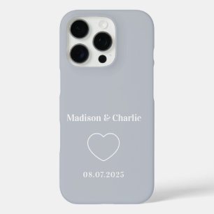 Minimalist Love Wedding Anniversary iPhone 16 Pro Case