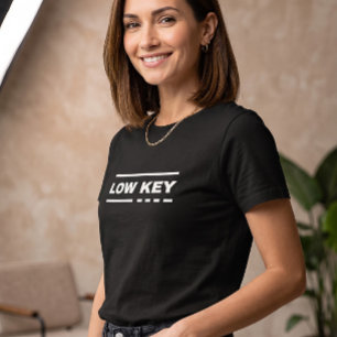 Minimalist Low Key Text Graphic Tee   Modern